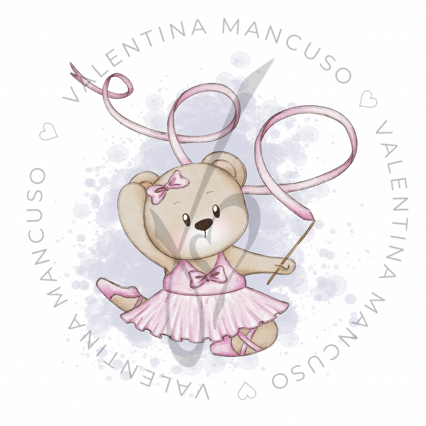 Ballerina Nastro <br> con sfondo