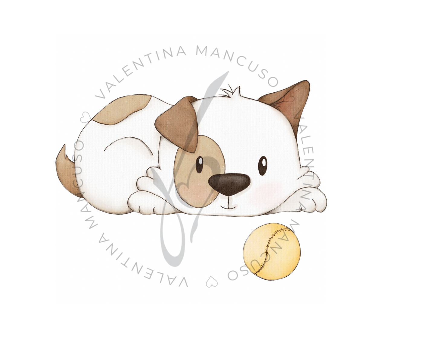 Cagnolino con pallina