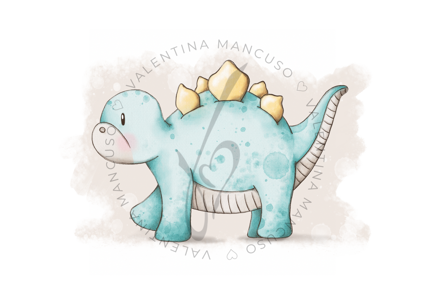 Dino Verde <br> con sfondo