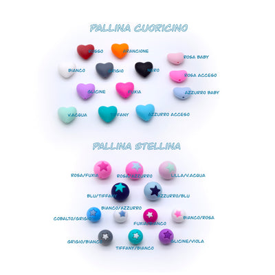 Pacifier chain<br> Wood&amp;Silicone
