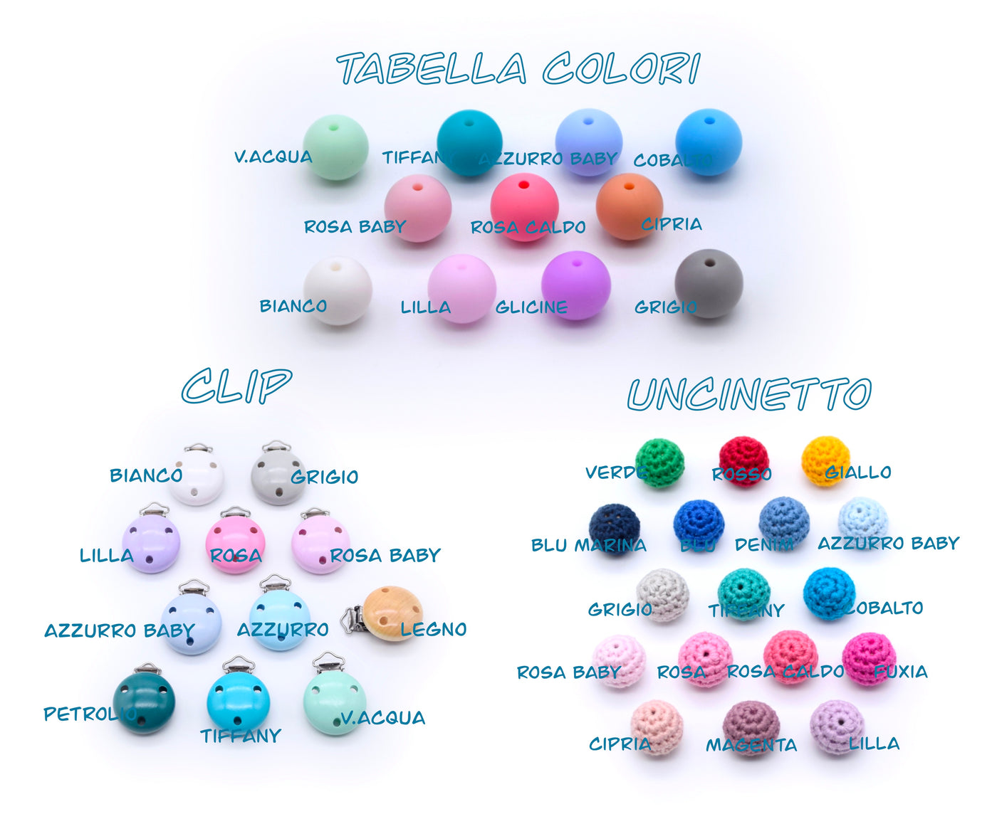 Pacifier chain<br> Wood&amp;Silicone