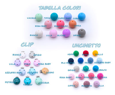 Pacifier chain<br> Wood&amp;Silicone