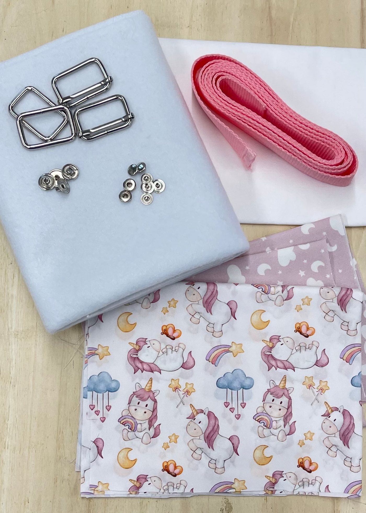 Kit Zainetto<br>Wish e Notte Stellata Rosa