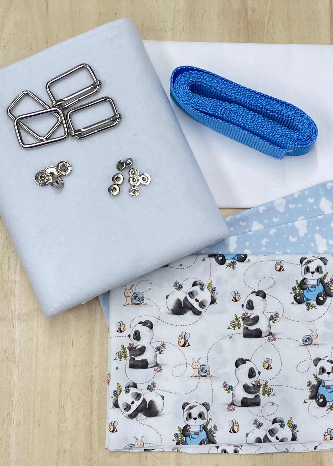 Kit Zainetto<br>Panda Boy e Notte Stellata Azzurra