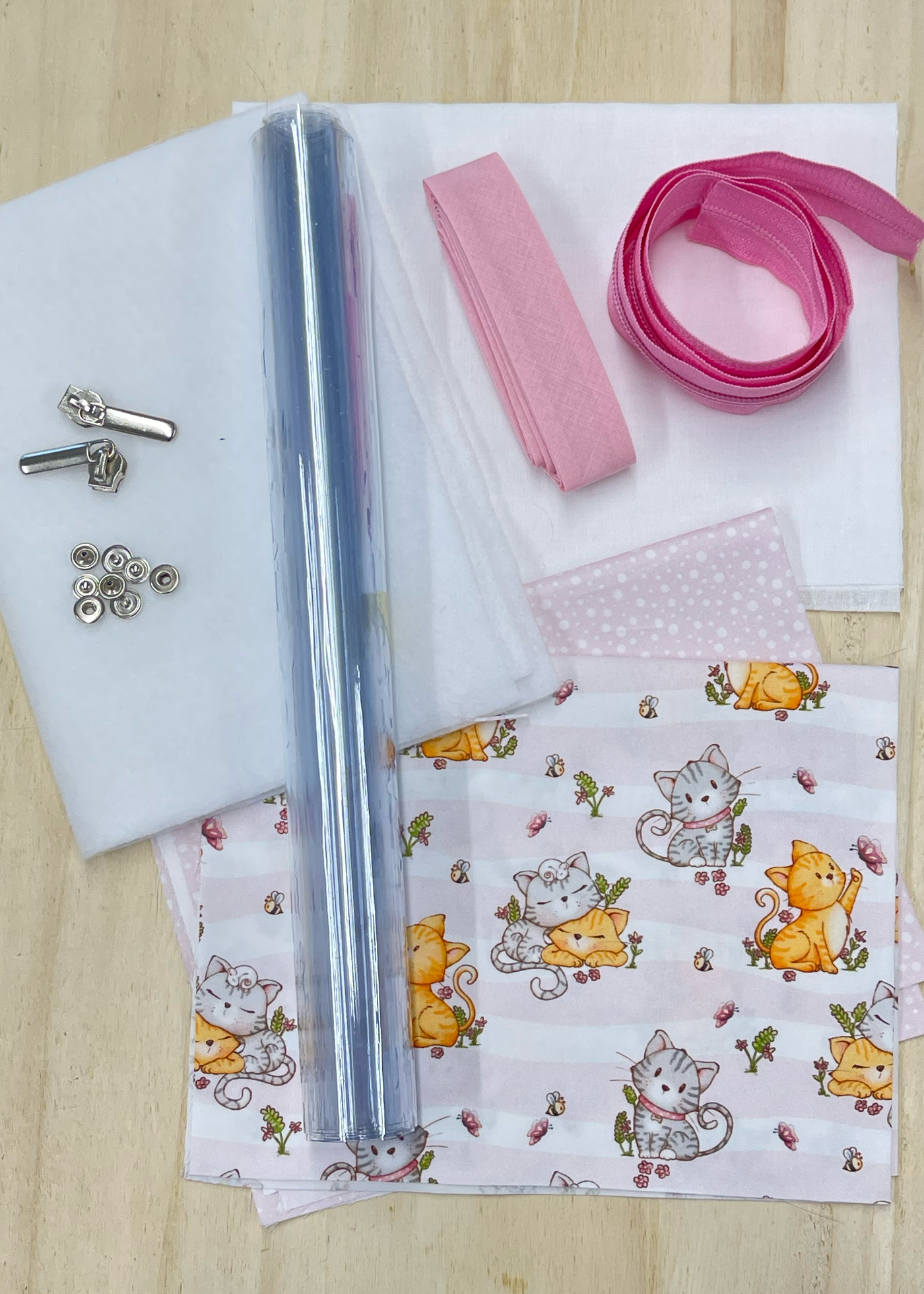 kit Porta Documenti<br>Fusa Girl e Pois Rosa