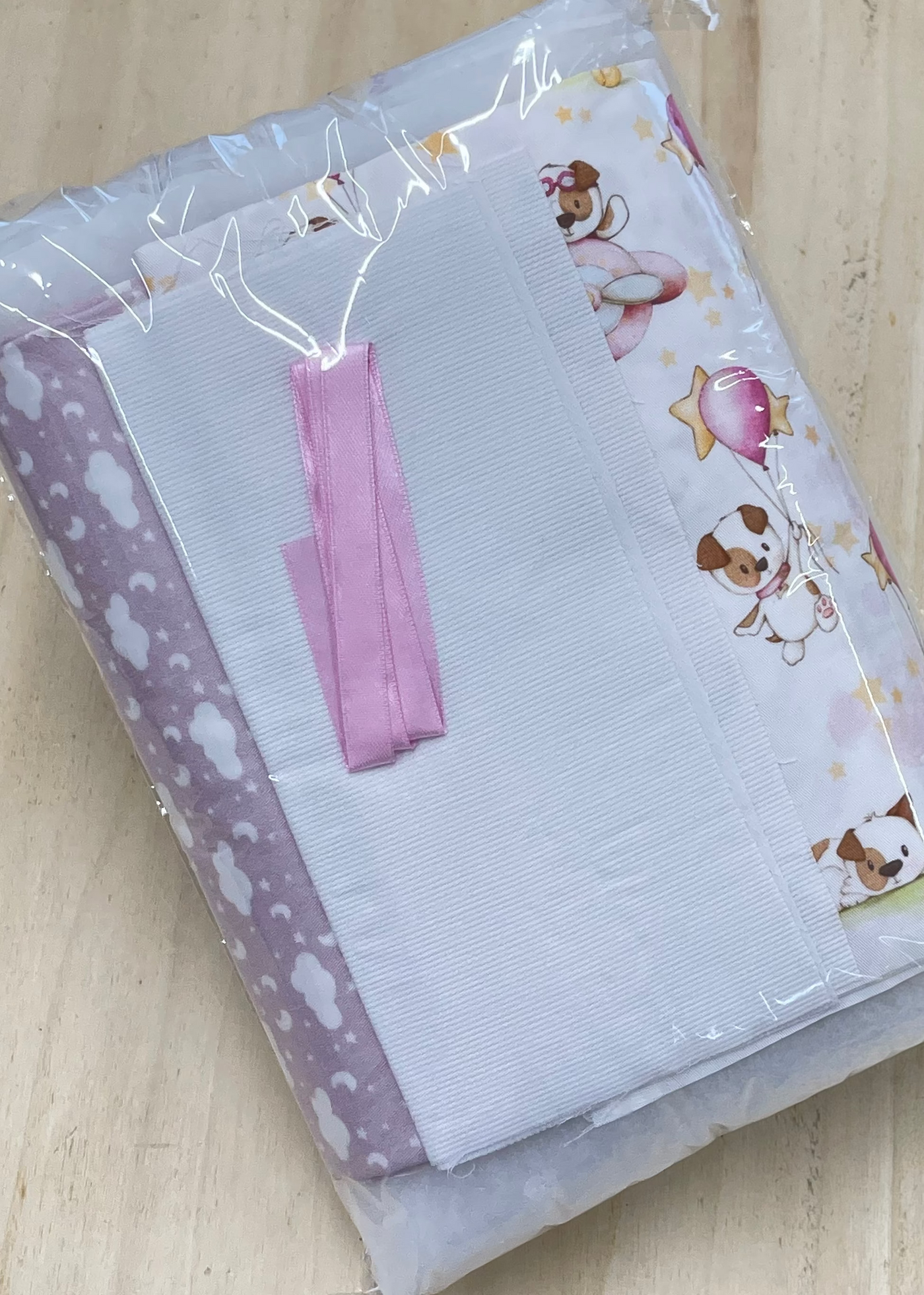 Kit Fiocco Nascita<br>Puppy Girl e Notte Stellata Rosa