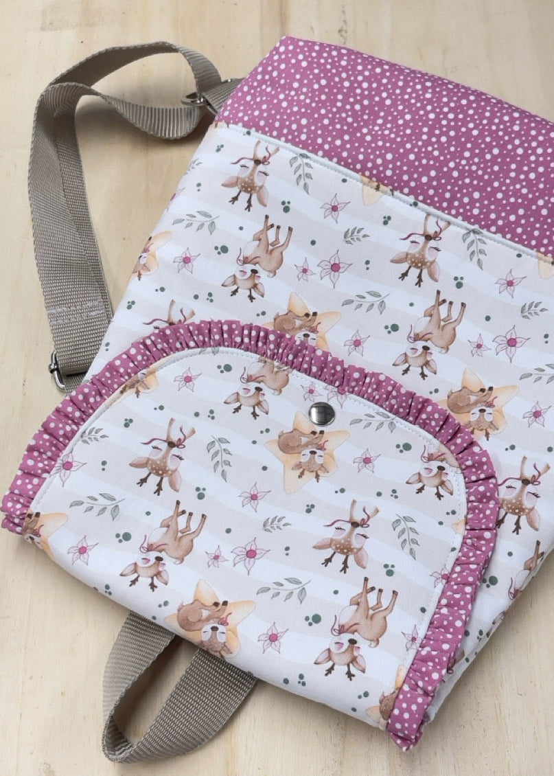 Zainetto <br> Bambidù e Pois Malva