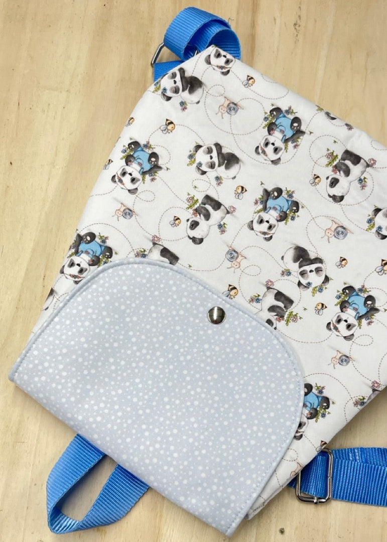 Zainetto <br> Panda Boy e Pois Azzurri