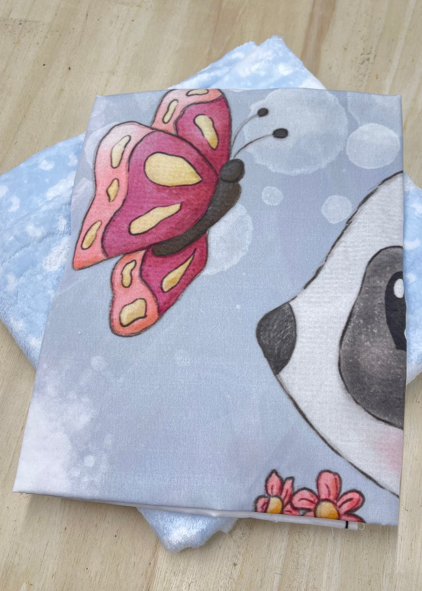 Kit Copertina<br>Panda Farfalla e Notte Stellata Azzurra