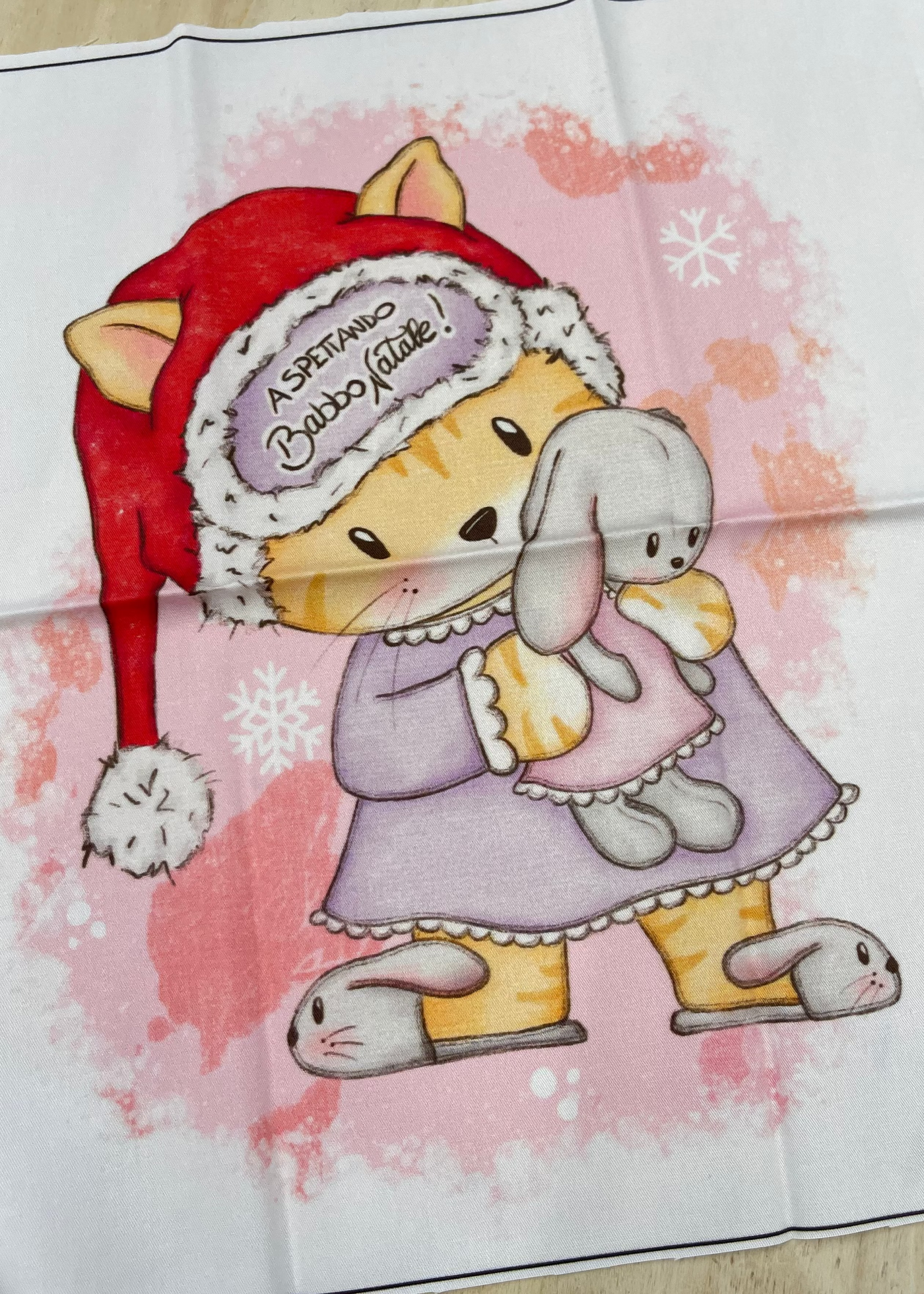 Pannello Piccolo<br>Gattina di Natale