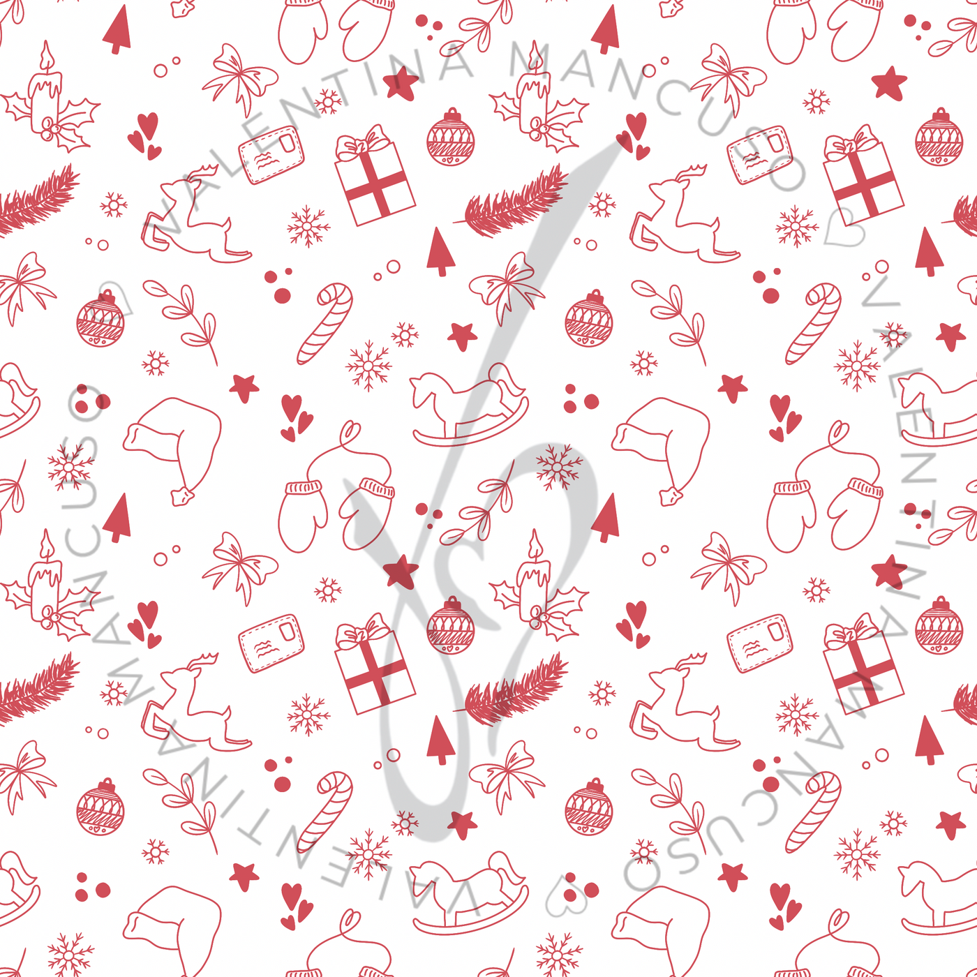 Cotone <br> Natale24 fondo Bianco