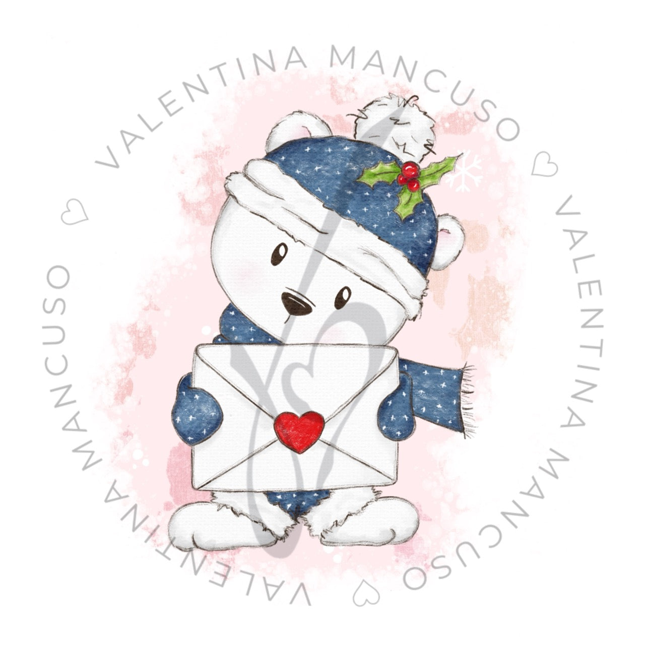 Orsetto Polare<br>con sfondo