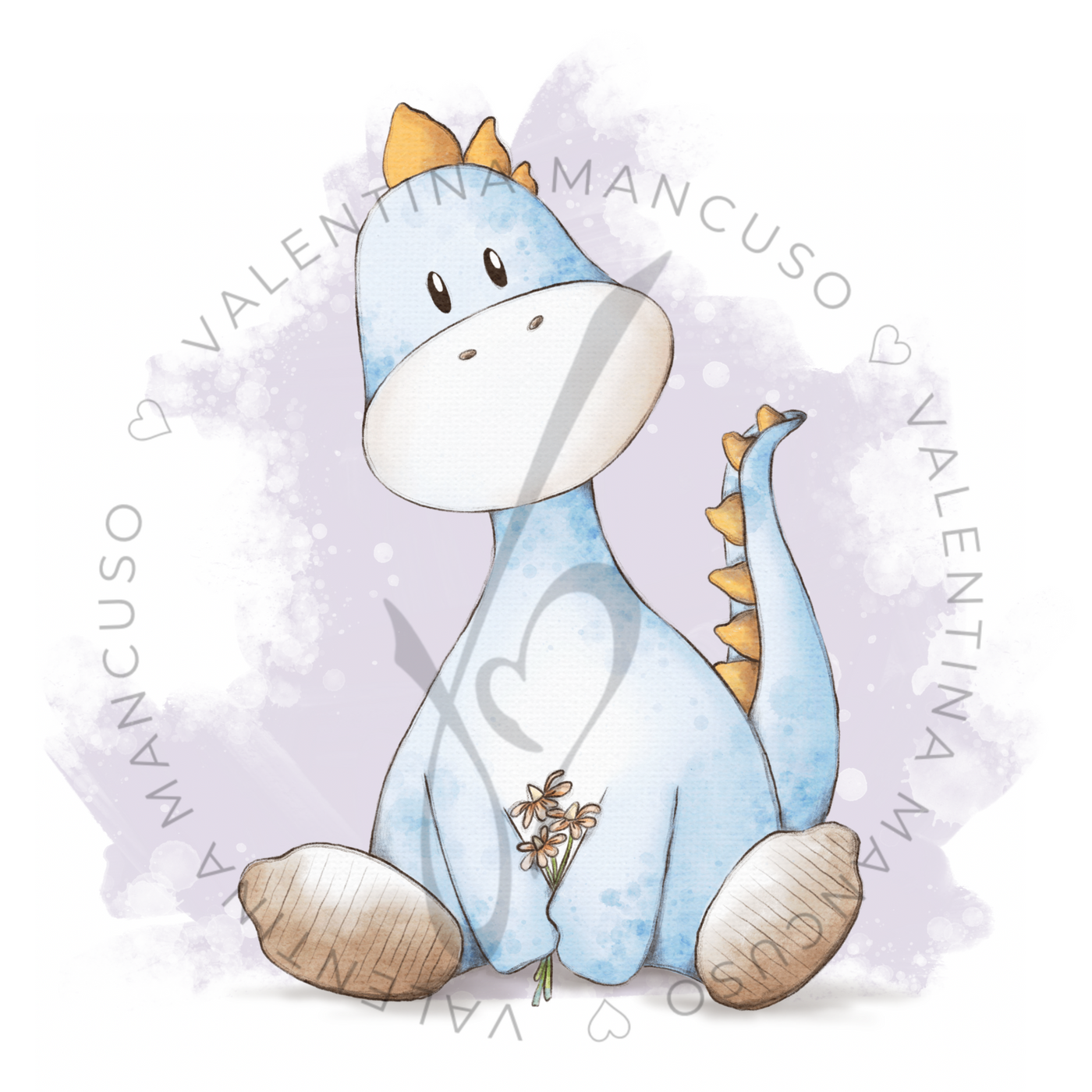 Dino Azzurro <br> con Sfondo